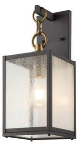 Quintiesse QN-LAHDEN2-M-WZC Lahden Medium Outdoor Wall Lantern In Weathered Zinc Finish IP44