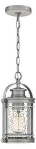 Quintiesse QN-BOOKER8-S-IA Brooker Small Chain Ceiling Lantern In Industrial Aluminium Finish IP44