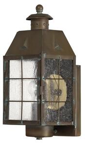 Quintiesse QN-NANTUCKET-M-AS Nantucket Medium Wall Lantern In Aged Brass Finish IP44