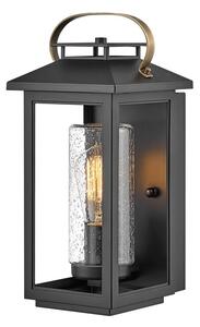 Quintiesse QN-ATWATER-S-BK Atwater Single Small Outdoor Wall Lantern In Black Finish IP44