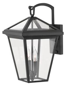 Quintiesse QN-ALFORD-PLACE2-S-MB Alford Place Small Wall Lantern In Museum Black Finish IP44