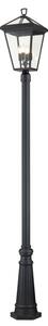 Quintiesse QN-ALFORD-PLACE5-L-MB Alford Place Lamp Post Lantern In Museum Black Finish IP44