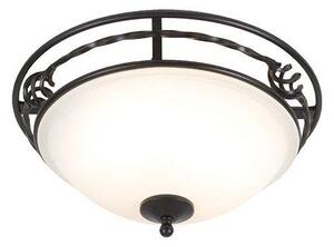 Elstead PB/F/A BLACK Pembroke two light ceiling flush