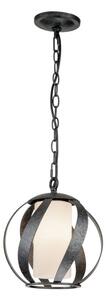 Quintiesse QN-BLACKSMITH-P-OBK Blacksmith Single Outdoor Chandelier In Old Black Finish
