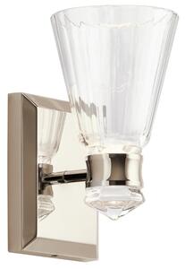 Quintiesse QN-KAYVA1-PN Kayva Integral LED Dual Lit Wall Light In Polished Nickel Finish