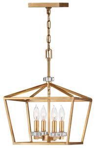 Quintiesse QN-STINSON-4P-M-DBR Stinson Medium Ceiling Light In Distressed Brass Finish