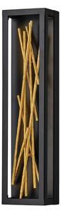 Quintiesse QN-STYX-LED-W-BG Styx Dimmable LED Wall Light In Black And Gold Finish