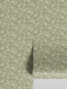 Sage Camille Floral Wallpaper | Default | Piglet in Bed