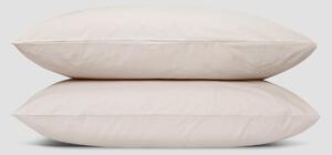 Parchment Washed Cotton Percale Pillowcases (Pair) | Square | Piglet in Bed