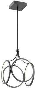 Quintiesse QN-CIRI-P-MBK Ciri Integral LED Ceiling Pendant Light In Matte Black Finish