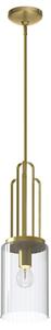 Quintiesse QN-KIMROSE-MP-BNB Kimrose 1 Light Mini Ceiling Pendant Light In Brushed Natural Brass