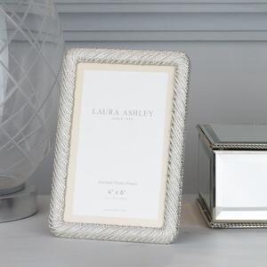 Laura Ashley LA3756174-Q Cartmel Photo Frame In Polished Silver 4 x 6"