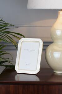 Laura Ashley LA3756177-Q Wren Photo Frame In Polished Silver Glitter Finish 5 x 7"