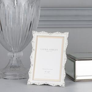 Laura Ashley LA3756172-Q Sherfield Photo Frame In Polished Silver Finish 4 x 6"