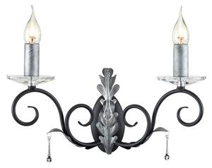 Elstead AML2 Black/Silver Amarilli Double Wall Light