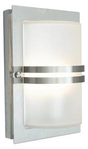Norlys Basel Wall Light Stainless Steel with Frosted Glass