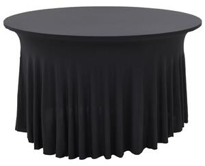 2 pcs Stretch Table Covers with Skirt 180x74 cm Anthracite