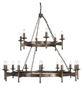 CW18 Cromwell 18 Light Wrought Iron Chandelier