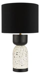 Dar Lighting Roja Terrazzo Table Lamp With Black Cotton Shade ROJ4255