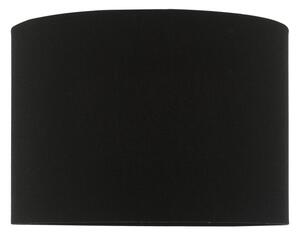 Dar Lighting Max Black Cotton Drum Shade 24 cm
