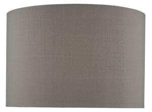 Dar Lighting Mubina Grey Faux Silk Drum Shade 30cm