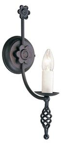 Elstead Belfry BY1 Single Wall Light In Black Wrought Iron