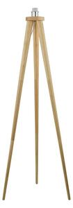 Dar Lighting Ivor Tripod Floor Lamp In Natural Wood Base Only