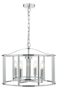 Dar Lighting Myka 4 Light Ceiling Pendant Light In Polished Chrome Finish