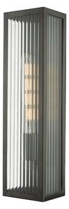 Dar Lighting Keegan Solid Brass Bathroom Wall Light In Bronze Finish IP44