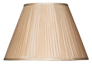 Dar Lighting Taupe Faux Silk Tapered Drum Shade 43 cm