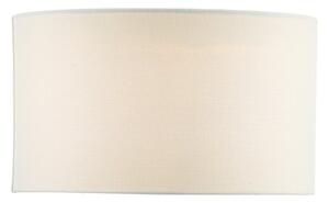 Dar Lighting Pyramid White Linen Drum Shade 35 cm