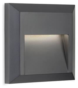 Firstlight 3838GP Enzo LED Resin Outdoor Wall And Step Light In Graphite - Square IP65