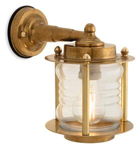 Firstlight 3851BR Nautic Outdoor Solid Brass Wall Light with Clear Glass IP23