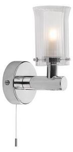 Dar ELB0750 Elba 1 Light Bathroom Wall Light In Chrome