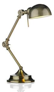 Dar RAN4075 Ranger Adjustable Table Lamp In Antique Brass