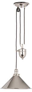 PROVENCE PV-P-PN French style rise and fall ceiling Light, Polished Nickel