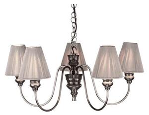 David Hunt Lighting DOR0567 Doreen 5 Light Pewter Pendant Ceiling Light