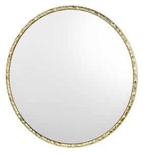 Dar Lighting Jinelle Round Mirror In Textured Gold Finish 80cm