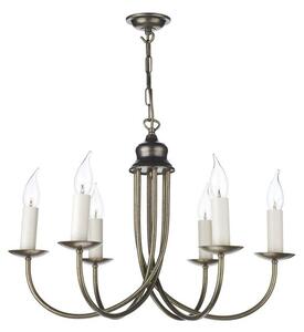David Hunt Lighting BEM0658 Bermuda Aged Brass 6 Light Pendant