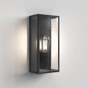 Messina 160 II Outdoor Wall Light In Textured Black Finish With Clear Glass 1183031