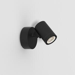 Astro 1401015 Bayville Single Outdoor Wall Spotlight In Textured Black Finish IP65