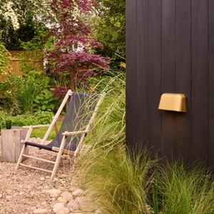 Astro 1317017 Twin Mast Outdoor Wall Light In Antique Brass Finish IP44