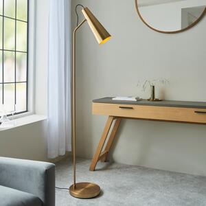 Endon 107528 Karna Task Floor Lamp In Warm Brass Finish