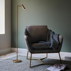 Endon 99774 Dedicated Reader Task Floor Lamp In Warm Brass Finish