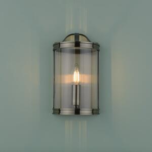Laura Ashley Harrington Wall Light In Antique Brass With Glass Panel LA3756383-Q