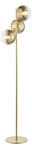 Dar Lighting Lycia 3 Light Floor Lamp In Satin Gold With Gold Ombre Glass LYC4935