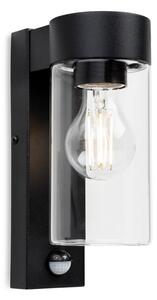Firstlight 4135BK Zara Outdoor PIR Wall Light In Black Finish IP44