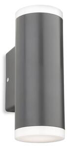 Firstlight 4160GP Kuga Outdoor LED Resin Round 2 Light Wall Light In Graphite Finish IP65