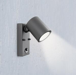 Firstlight 4145GP Vermont Outdoor LED PIR Wall Light In Graphite Finish IP44