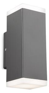 Firstlight 4162GP Kuga Outdoor LED Resin Rectangular 2 Light Wall Light In Graphite Finish IP65